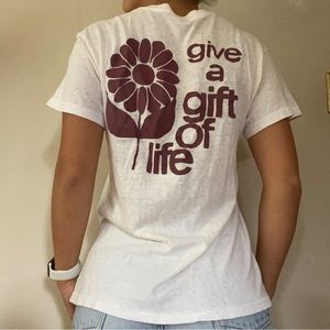 Vintage KF “Give a gift of life” Graphic Tee